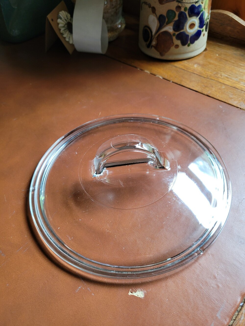 Round Lid Pyrex L 21 C Clear Glass Replacement 7.25"